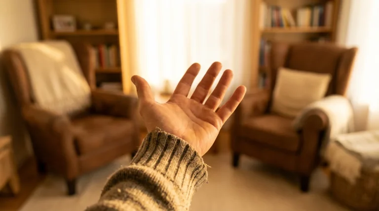 Offene Hand in warmem Licht als Symbol für verantwortungsvolles Wetten und Hilfsangebote